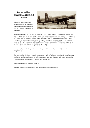 A preview of a PDF biography for Boughtwood, Alan Gilbert